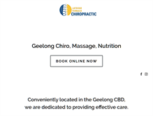 Tablet Screenshot of chirogeelong.com